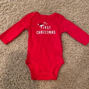 My first Christmas onesie